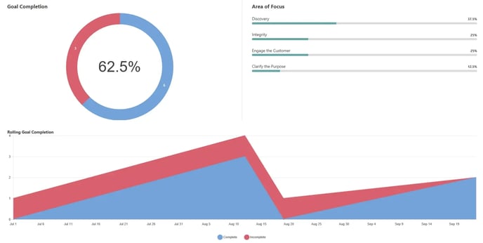 Goal Completion report outcome