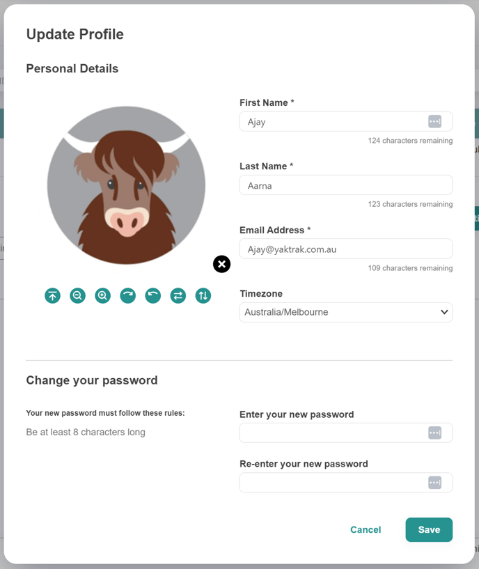 Update Profile