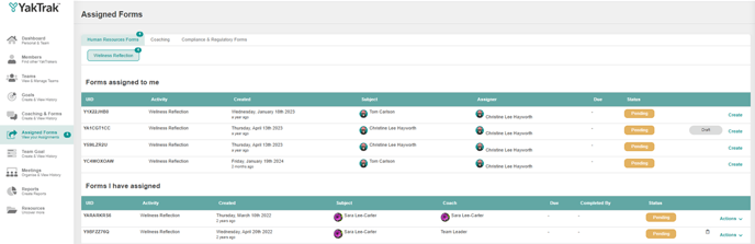 assigned forms 1