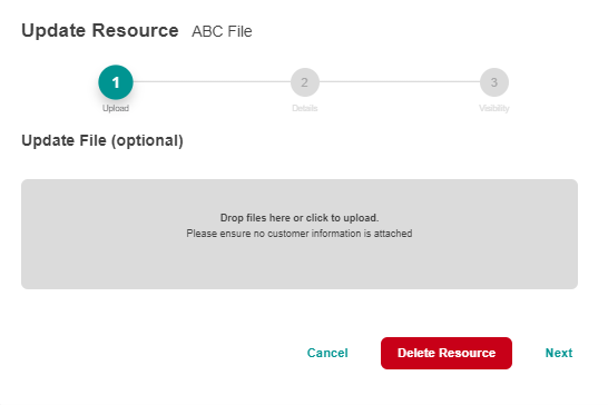 delete resources