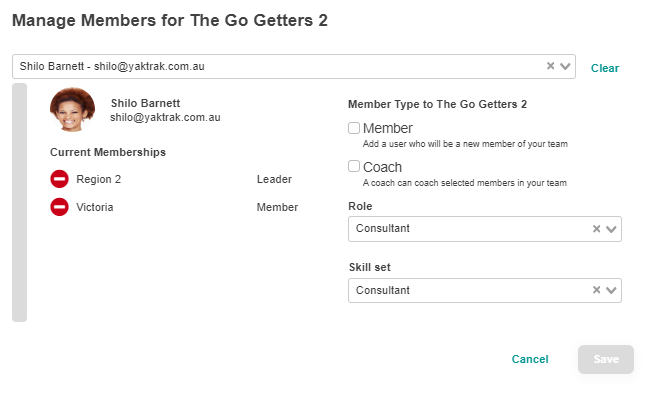 manage members