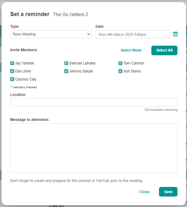 meeting reminder