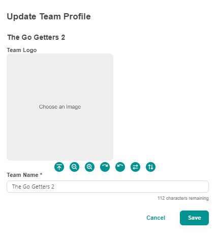 update team name